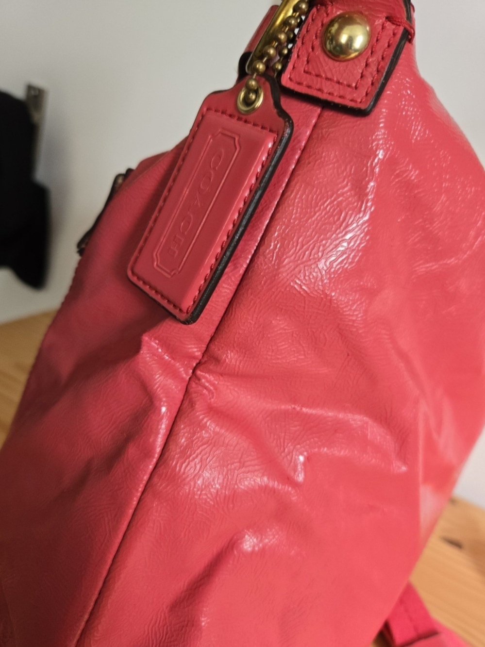 Y2K Coach Poppy Pink Leather Large Hobo Bag - Gem